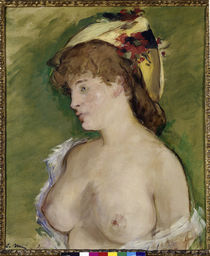 Manet / Blonde mit entblößten Brüsten/1878 von klassik art