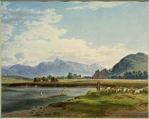 Krivàn, Ansicht von der Bela-Brücke bei Hrádek / Aquarell von J. Alt von klassik art