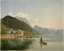 Traunsee  / Aquarell von J. Alt by klassik art