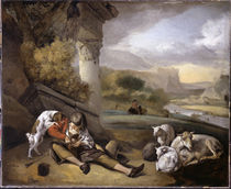 J.Weenix, Landschaft mit Hirtenjunge by klassik art