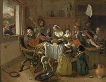 Jan Steen / Die fröhliche Familie / 1668 by klassik art