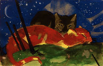 Franz Marc, Zwei Katzen / 1913 von klassik art