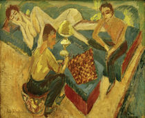 Kirchner / Heckel and Mueller playing chess II, 1913 by klassik art