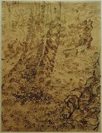 v. Gogh, Bäume mit Efeu im Garten... von klassik art