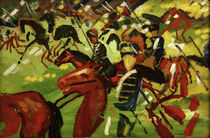 August Macke / Hussars on Horseback by klassik art