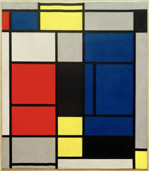 Tableau No. I, with Red, Blue, Yellow, Black and Grey / P. Mondrian / Painting 1925 by klassik art