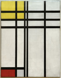 No. I: Opposition of Lines, Red and Yellow / P. Mondrian / Painting 1937 by klassik art