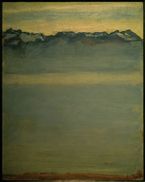 F.Hodler, Genfer See mit den Savoyer Alpen von klassik art