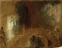 Venedig, Brücke / Aquarell v. Turner by klassik art