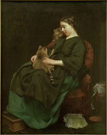 L.Knaus / Die Katzenmutter / 1856 by klassik art