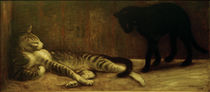 Th. A.Steinlen, Kater und Katze von klassik art