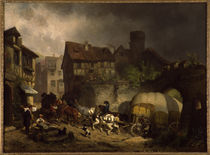 R.Braun, Schwäbische Dorfszene by klassik art