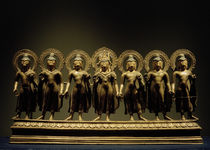 Sieben Buddhas / Skulptur, 10. Jhdt. von klassik art