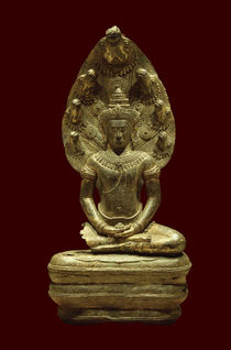 Buddha, von Naga beschützt / Khmer-Kunst von klassik art