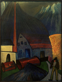 M. v. Werefkin, Obersdorf (Schindelfabrik) / Gemälde by klassik art