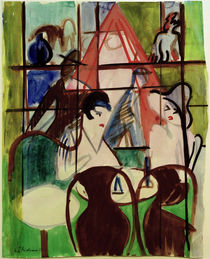 E.L.Kirchner, Bahnhofscafé von klassik art