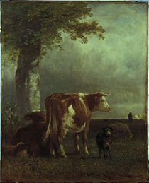 Constant Troyon / Cows in a meadow / 1851 by klassik art