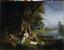 Hunters at Rest / Painting / Willewalde by klassik art