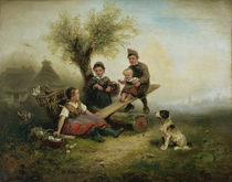 W.A.Meyerheim, Spielende Kinder.. by klassik art