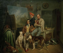 Die Brüder Benno, Franz u. Eugen Adam, Gem. by klassik art