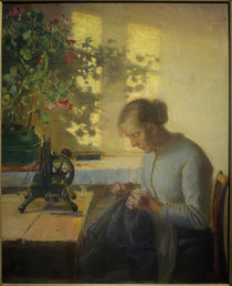 A.Ancher, Nähende Fischerstochter von klassik art