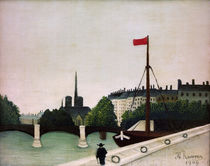 H.Rousseau / View of the Ile Saint-Louis by klassik art