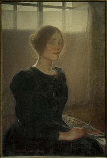 Elin Danielson-Gambogi, Selbstporträt / Gemälde, 1900 by klassik art