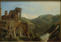 Tivoli, Tempel der Vesta / Gemälde von Carl Morgenstern by klassik art