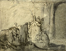 Rembrandt, Judas Repentant / Drawing by klassik art