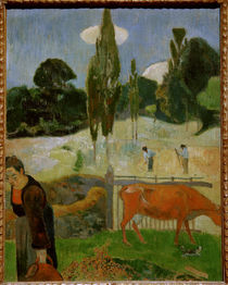 P.Gauguin, Die rote Kuh von klassik art