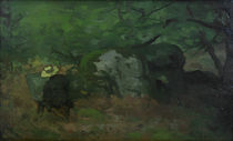 A.Sisley, Der Maler Monet im Wald... von klassik art