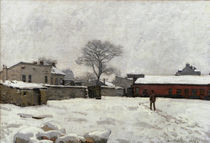 A.Sisley, Hof eines Landgutes im Schnee von klassik art