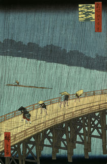 Hiroshige, Ohashi Brücke im Regen, 1857 von klassik art