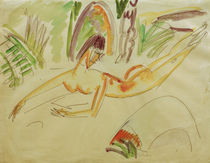 E.L.Kirchner, Liegender weiblicher Akt von klassik art