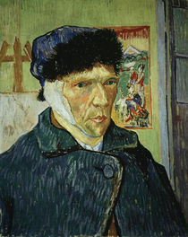Van Gogh, Self portrait with bandaged ear by klassik art