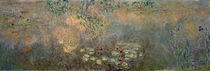 Claude Monet, Der Seerosenteich mit Iris von klassik art