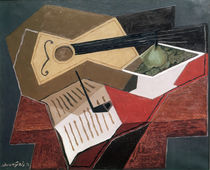 J.Gris, Gitarre und Obstschale, 1926 von klassik art