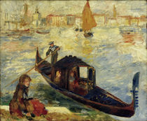 The Grand Canal, Venice (Gondola) / A. Renoir / Painting 1881 by klassik art