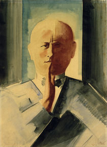 Oskar Schlemmer, self portrait, painting 1931/32 by klassik art