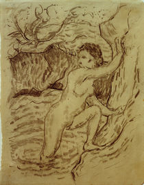 F.Marc, Badende I (pointillistisch) / Zeichnung, 1910 von klassik art