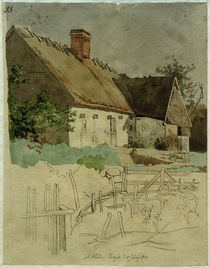 J. Th. Lundbye, Ein Haus in Tiköb by klassik art