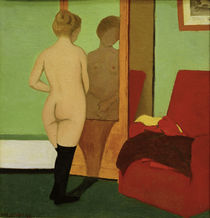 F.Vallotton, Weibl. Akt vor Spiegelschrank von klassik art