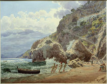 Amalfi, Kapuzinerkloster / Aquarell von J. Alt von klassik art