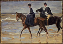 Liebermann, Reiter & Reiterin am Strand by klassik art