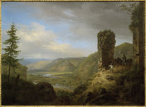 C.Morgenstern, Aussicht von der Ruine schloss Böckelheim by klassik art