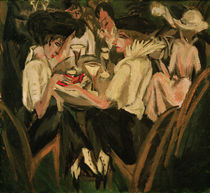 E.L.Kirchner, Im Cafégarten von klassik art