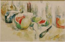 Cézanne, Stilleben mit Wassermelone von klassik art