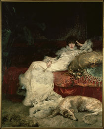 Sarah Bernhardt / Gemälde von G. Clairin von klassik art