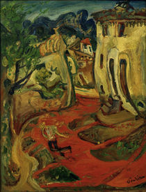 Ch. Soutine, Street in Cagnes / painting by klassik art