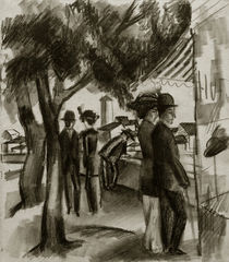 A.Macke / People Strolling under Trees by klassik art